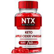 NTX Nutrition Keto Apple Cider Vinegar Gummies Max Strength ACV Supplement 60 Gummies