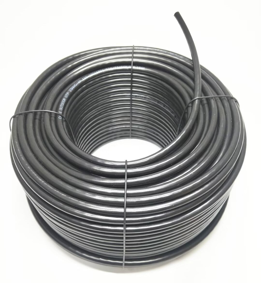 NTZNDZ Cat6 Outdoor Bulk Cable 200FT, Double Jackets(PVC+LLDPE