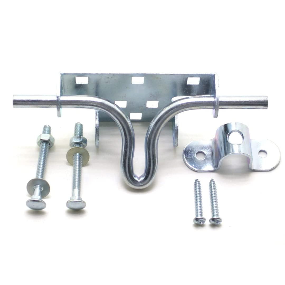 NUSET 28913 Heavy Duty Steel Slide Action Gate Latch for Wooden or