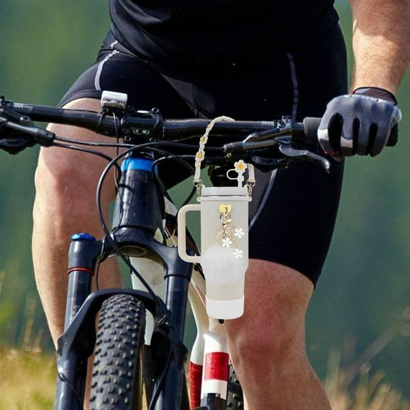 NUAHRHY 10 Pcs Cup Accessories Set for 40oz and 30oz Tumbler with Handle Decorative Water Bottle Cup Accessories Set Practical Tumbler Accessories Set for Work School Outdoor Activities