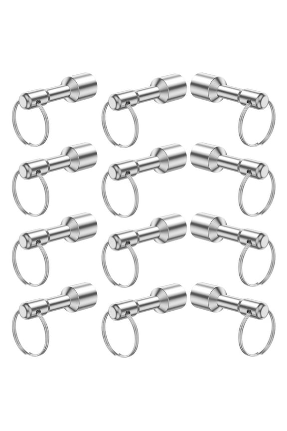 12Pcs Keychain Magnets Portable Keychain Pocket Magnets Small Magnetic Key Holder Gold Silver Jewelry Tester Keychain Magnets Metal Test Magnet for Home Office