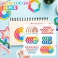 thumbnail image 1 of NUAHRHY 24 Pieces Anxiety Sensory Stickers Calming Strips for Anxiety Textured Stickers Sensory Items for Adults School Counselor Supplies Fidget Stickers Fidget Toys for Classroom Tactile Stickers, 1 of 6