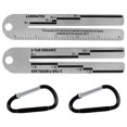 thumbnail image 1 of NUAHRHY 2 pack Home Shingles Gauge Roofing Tools Ruler Test Stainless Steel Roof Shingle Measuring Tool High Hardness Gauge Portable for Fiberglass, 1 of 11