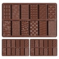 thumbnail image 1 of NUAHRHY 3Pcs Chocolate Bar Molds 12 Cavity Break Apart Chocolate Molds Food Grade Silicone Chocolate Mold Non Stick Candy Bar Molds Temperature Resistant Chocolate Making Molds for DIY Baking Cooking, 1 of 6