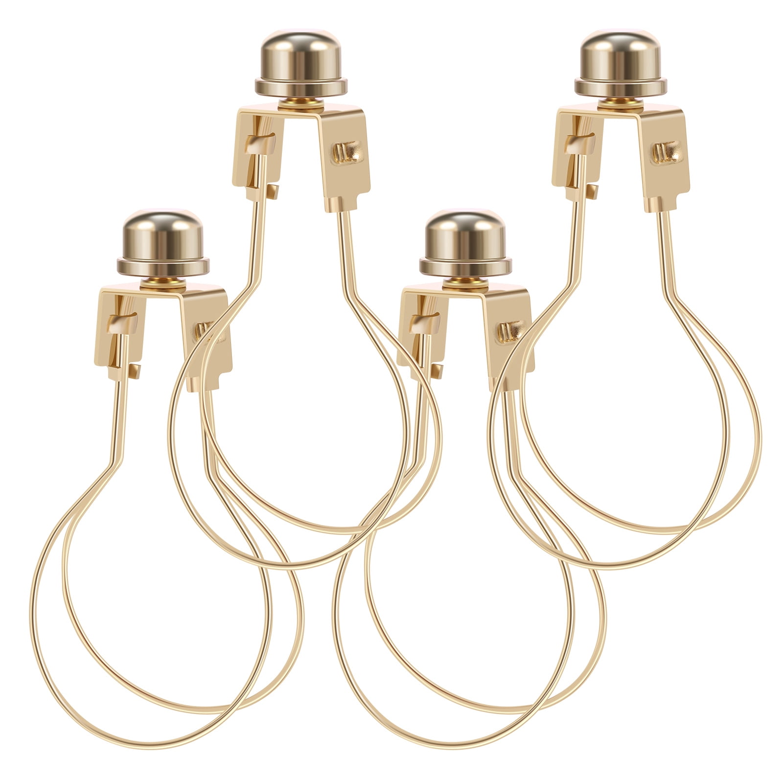 NUAHRHY 4pcs Light Bulb Clip Metal Lamp Shade Holder Heavy-Duty Light ...