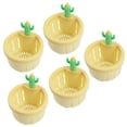 thumbnail image 1 of NUAHRHY 5Pcs Cactus Kitchen Sink Drain Strainer Plastic Press Automatic Dumping Basket Sink Draining Basket Sturdy Food Catcher Drain Filter Strainer for Most Universal Sink, 1 of 5