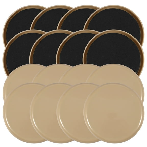 NUAHRHY Furniture Sliders 16pcs Plastic Rubber Sliders for Furniture Legs, 3.5 Inch Furniture Carpet Moving Pads, Chair Leg Floor Protectors Movers Coasters for Hardwood Floor