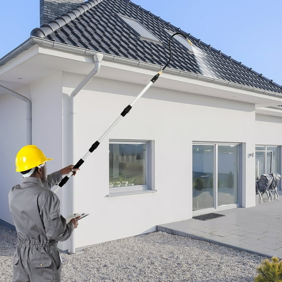 NUAHRHY Gutter Cleaning Tool Bendable Roofing Gutter Tool Easy to Fit Disassemble Gutter Cleaning Tool Safe Efficient Roofing Gutter Tool Flexible Easy to Use Gutter Cleaning Tool for Eaves