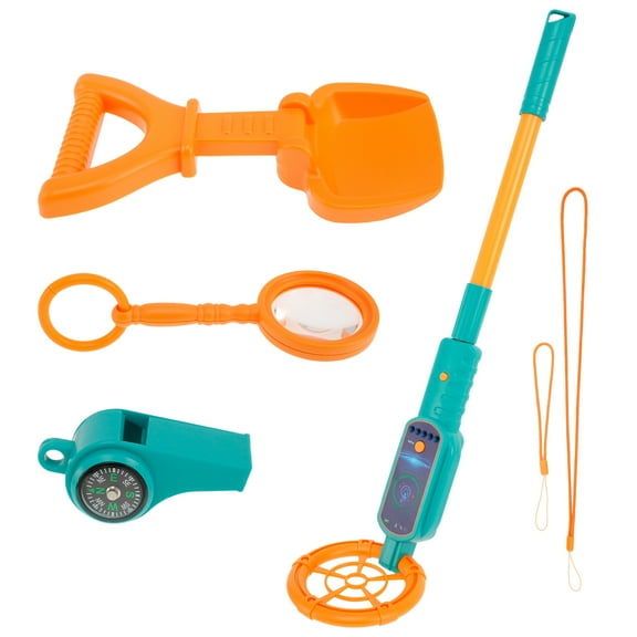 NUAHRHY Metal Detector Toy for Kids Flexible Kid Metal Detector Adjustable Length and Angle Junior Metal Detector With Lights Sounds for Outdoor Treasure Exploration