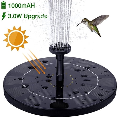 NUAHRHY Mini Solar Automatic Fountain Pump Floating Water Fountain for Garden Pool Pond Decoration