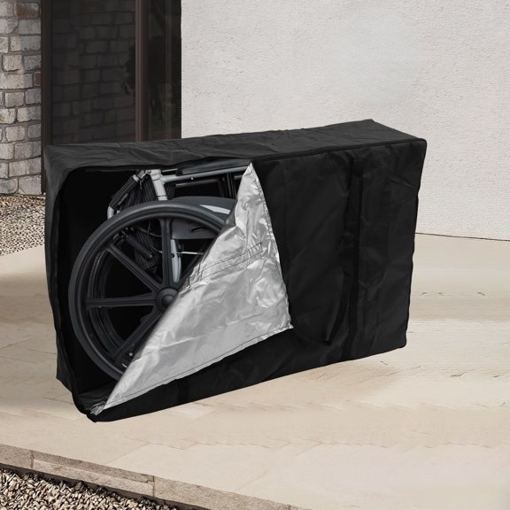NUAHRHY Rollator Travel Bag Oxford Cloth Wheelchair Travel Bag Waterproof Wheelchair Bag Wear Resistant Folding Wheelchair Bag for Folding Walker Car Airplane Traveling