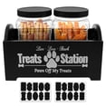 thumbnail image 1 of NUAHRHY Wood Dog Treat Container With Jars and Stickers Anti Deformation Space Saving Dog Treat Organizer Decorative Easy to Clean Dog Treat Station for Countertop, 1 of 9