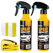NUAN 2PCS Nano Car Coating Spray Kit, 300ml Hydrophobic Ceramic Paint for Vehicle Shine & Protection