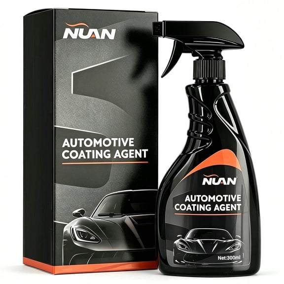 NUAN 300ml Custom Car Coating, Nano Ceramic Coating for Vehicle Paint Protection, Hydrophobic & Gloss Enhancer, Scratch Resistant, Easy Application