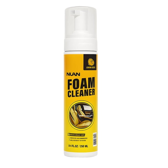 NUAN Foam Cleaner, Multi-Purpose Car Interior Cleaner, Lemon Scent, 8.4 FL OZ, 250 ML
