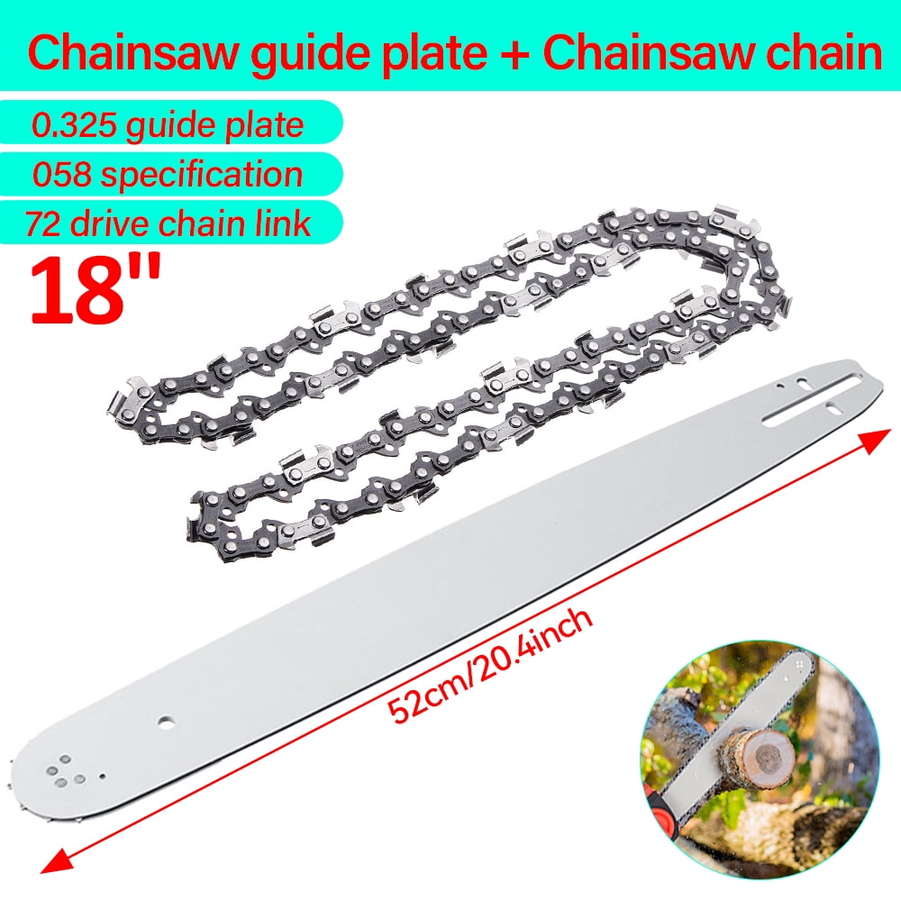 NUAO 18 Inch Chainsaw Bar & Chain Combo, 18-Inch Replacement saw Bar ...