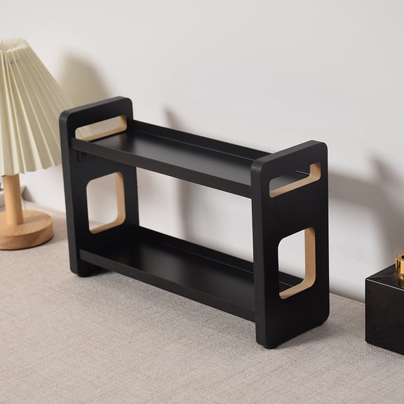 NUBILY 2 Tiers Bathroom Counter Organizer, Vanity Organizer, Perfume Organizer | Bathroom Organizers and Storage, Bathroom Sink Shelf, Countertop Organizer, Makeup Organizer, Cologne Stand,Black