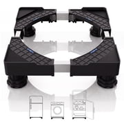 NUBILY Mini Fridge Stand Universal Raised Base Adjustable Refrigerator Stands with 4 Strong Feet Washing Machine Pedestal Multi-Functional Bases for Dryer Black