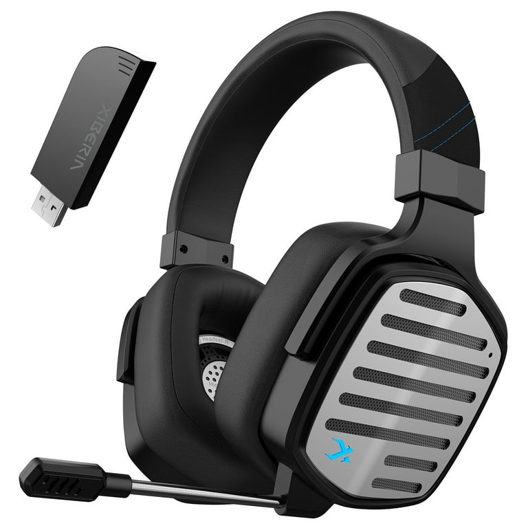 NUBWO G02 Wireless Gaming Headset with Microphone for PS5 PS4 PC Mac Gamer Headphones with Mic 2.4GHz Wireless for Playstation Console Wired Mode for Controller Walmart