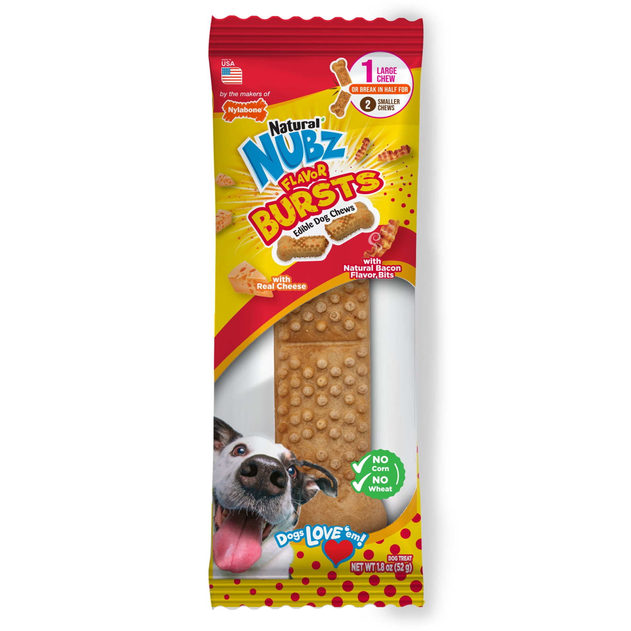 Nylabone Nubz Chicken Dog Chew Treats Large (1 Count) - Walmart.com
