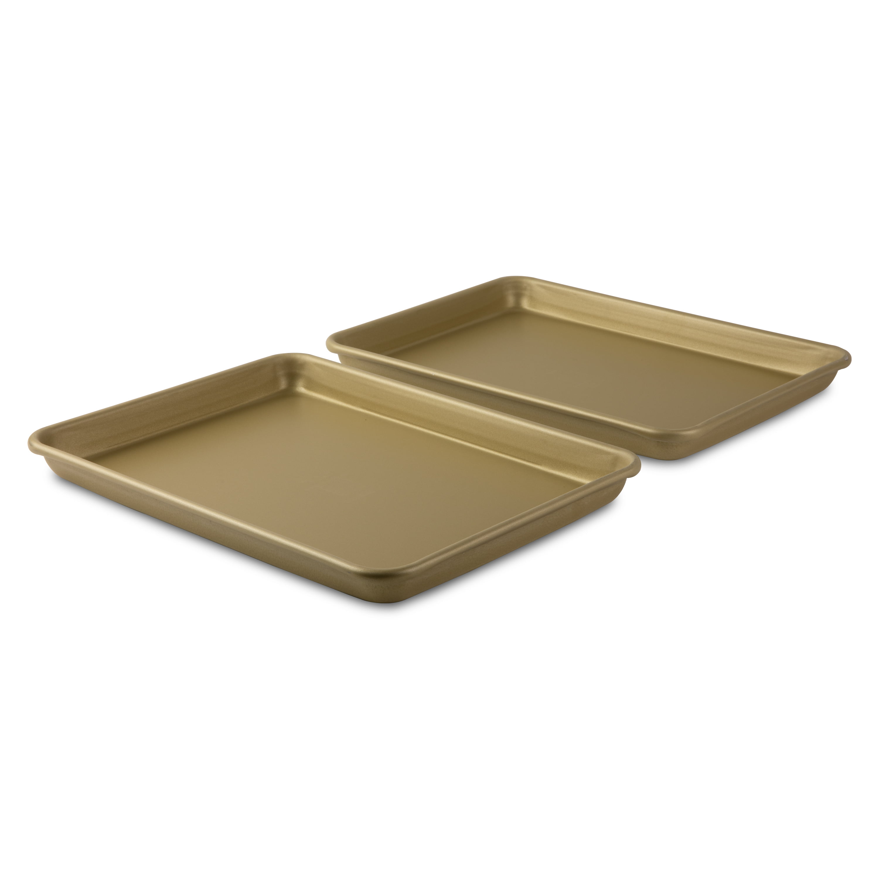 Small Gold-Coated Nonstick Sheet Pan 9.5 x 13 x 1 (2 pack) » NUCU®  Cookware & Bakeware