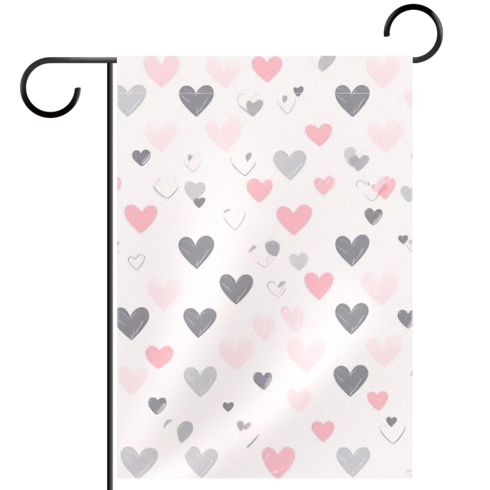 NUEAHEDN Colorful Love Garden Flag for Outside,28x40 Inch Dual Layers of Polyester, Outdoor Yard