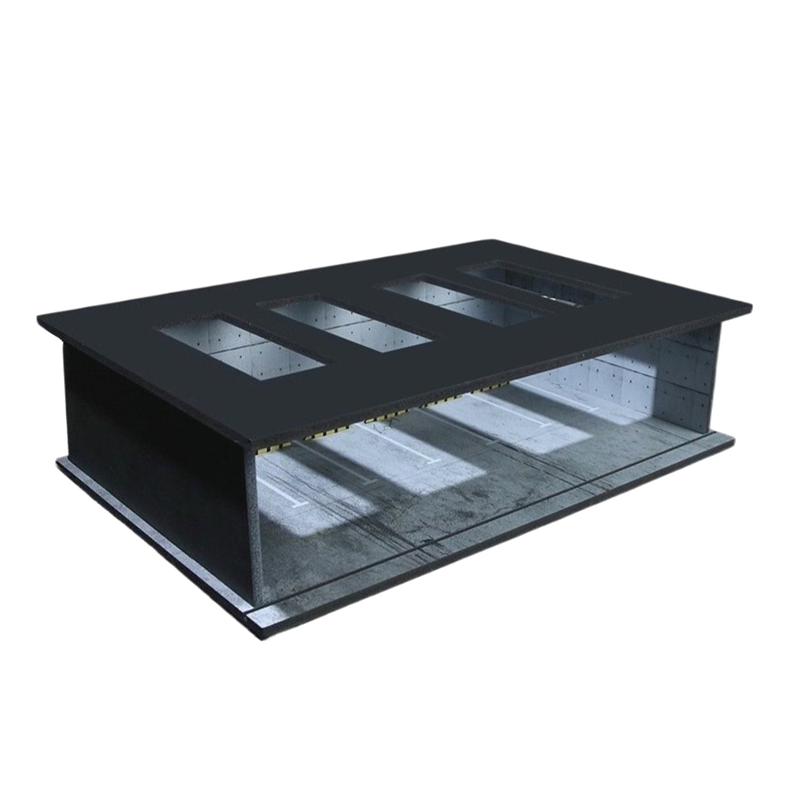 NUEIOVRW 1:64 Diorama Three-Story Garage Model, LED Lighting Parking ...