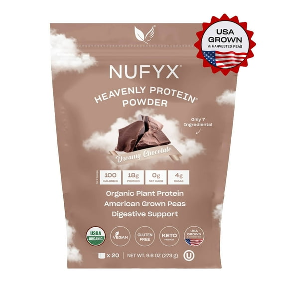 NUFYX Heavenly Protein Powder , Dreamy Chocolate 20 scoops.