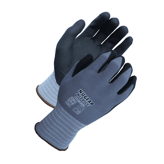 NUGEAR Micro-Foam Nitrile Coated On Palm & Fingers NBK3416 12 Pairs - XS