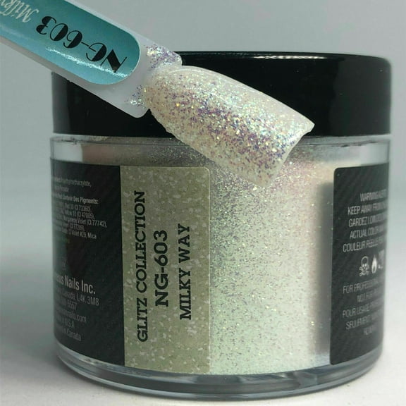 NUGENESIS Manicure Nail Dipping Color Glitter 1.5oz/jar - NG603 Milky Way