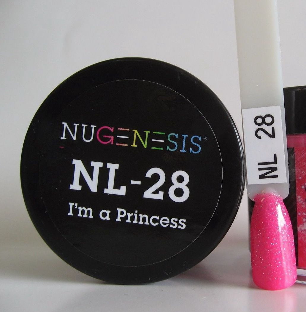 NUGENESIS Nail Color Dip Dipping Powder 1.5oz/43g jar - NL28 I AM A PRINCESS