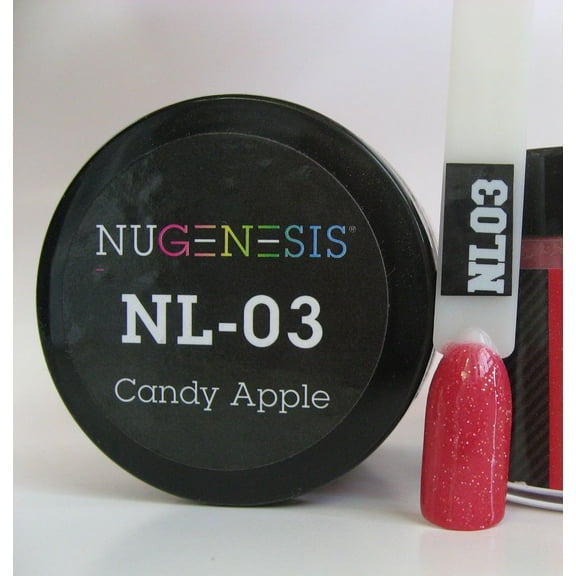 NUGENESIS Nail Color Dip Dipping Powder 1.5oz/jar - NL03 CANDY APPLE