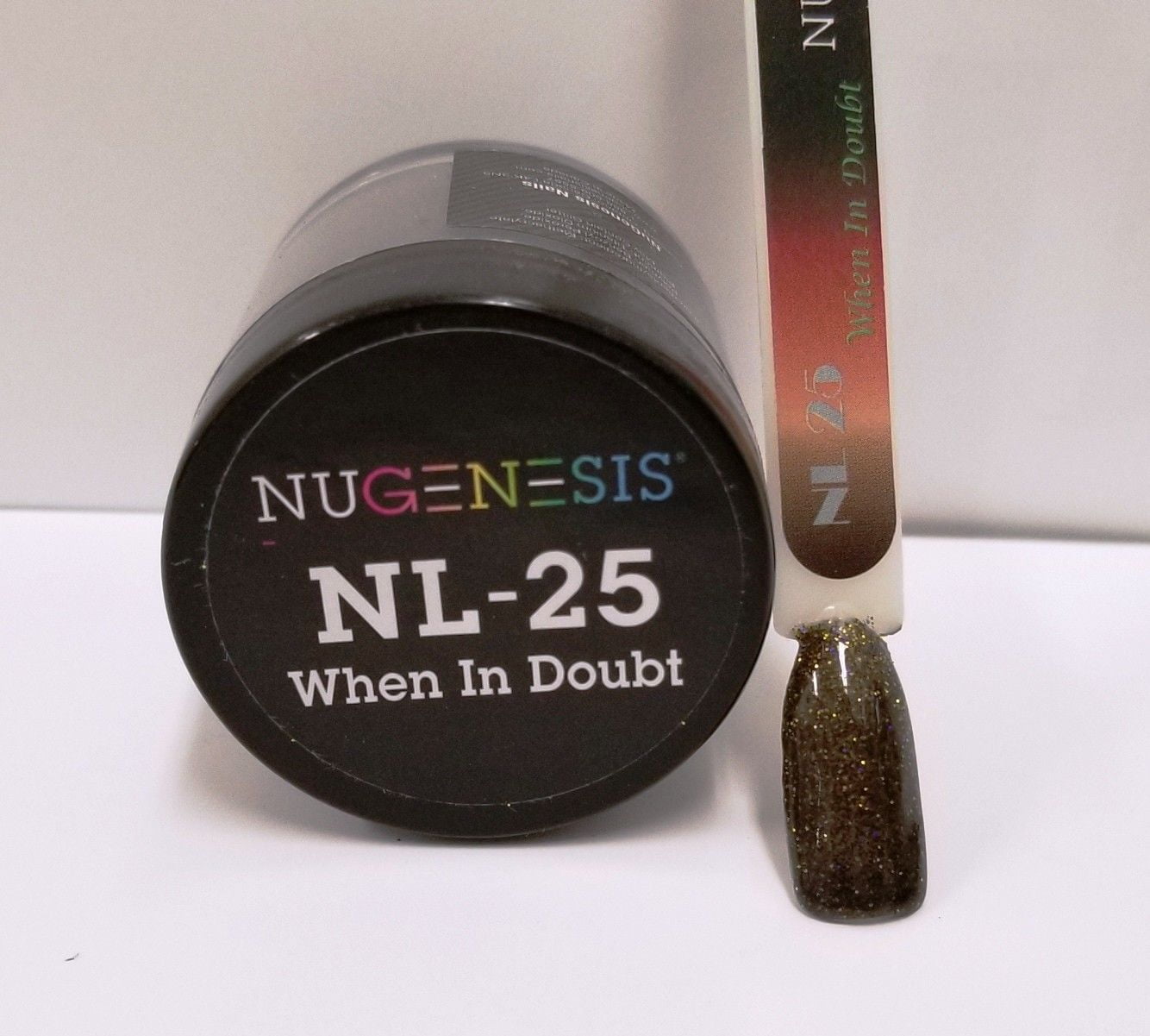 NUGENESIS Nail Color Dip Dipping Powder 1.5oz/jar - NL25 WHEN IN DOUBT
