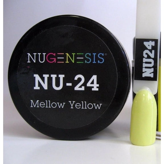 NUGENESIS Nail Color Dip Dipping Powder 1.5oz/jar - NU24 Mellow Yellow