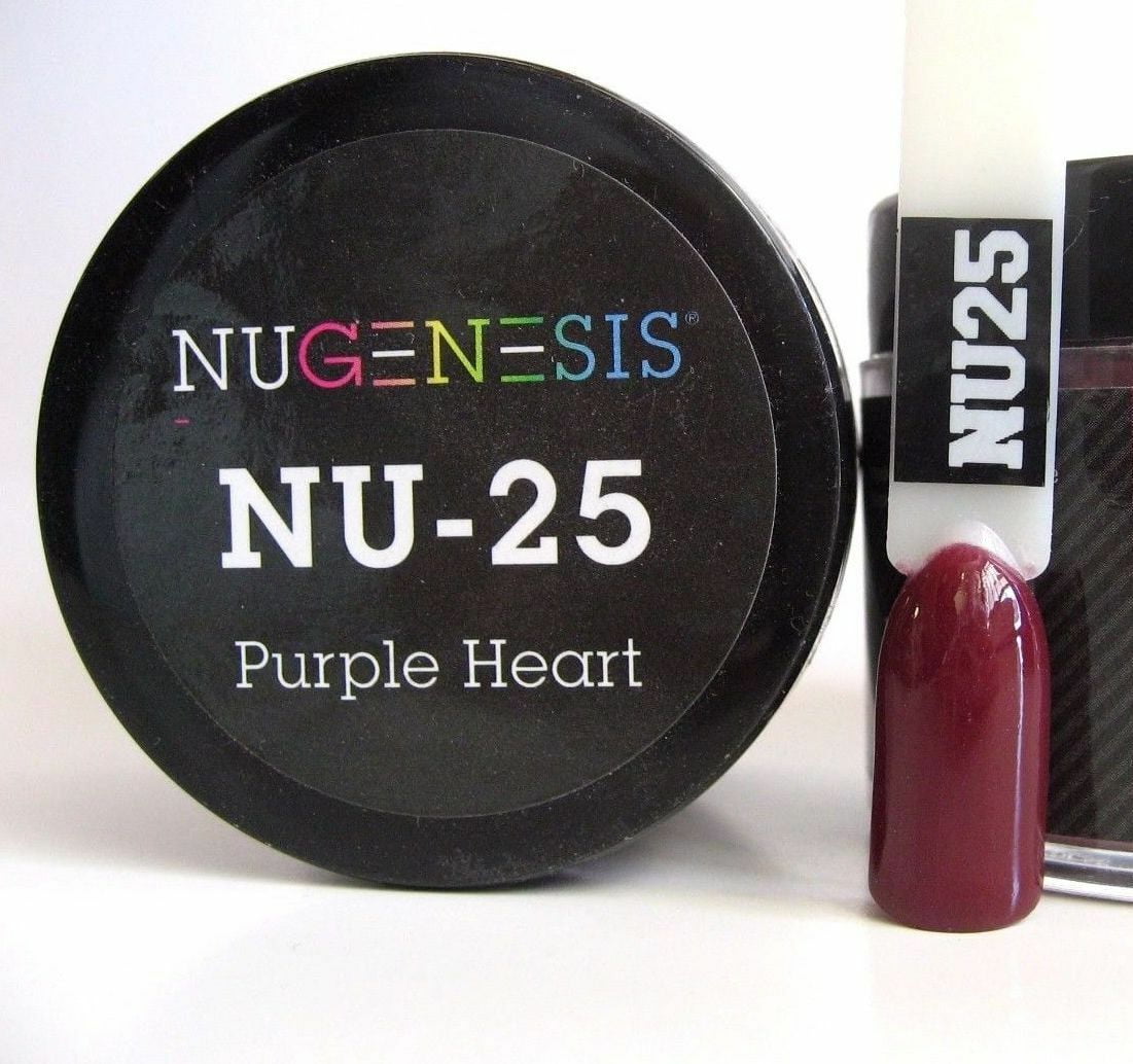 NUGENESIS Nail Color Dip Dipping Powder 1.5oz/jar - NU25 Purple Heart