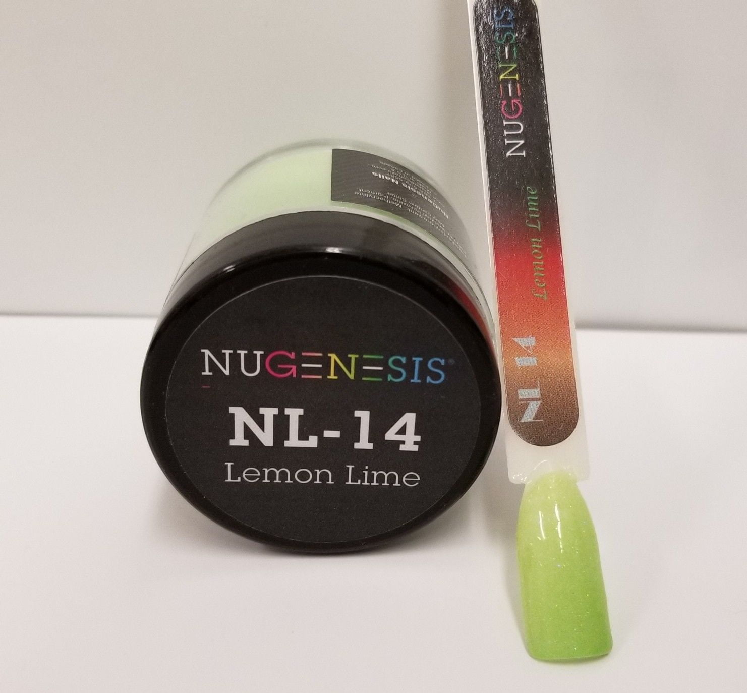 NUGENESIS Nail Color Dip Dipping Powder 1oz/jar - NL14 LEMON LIME