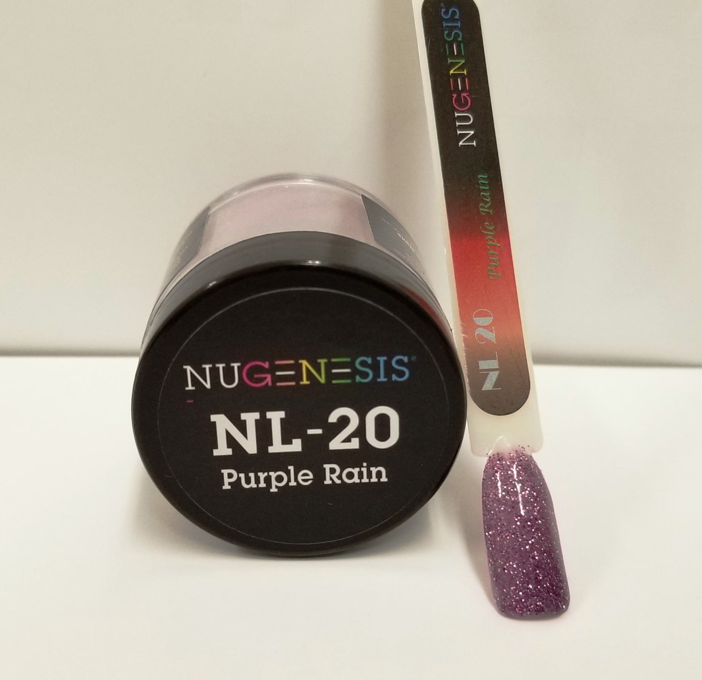 NUGENESIS Nail Color Dip Dipping Powder 1oz/jar - NL20 PURPLE RAIN