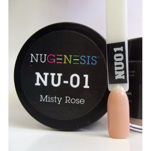 NUGENESIS Nail Color Dip Dipping Powder 1oz/jar - NU01 Misty Rose