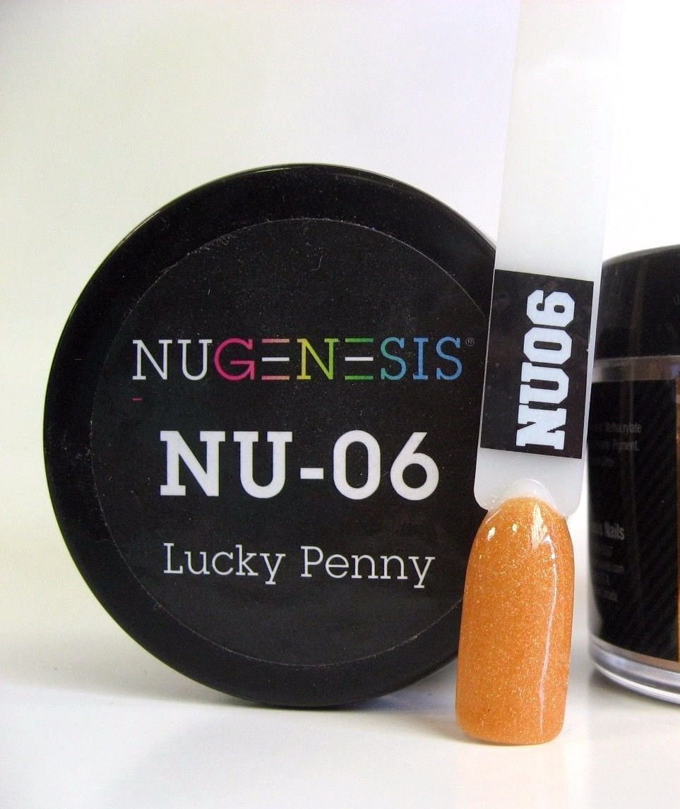 NUGENESIS Nail Color Dip Dipping Powder 1oz/jar - NU06 Lucky Penny