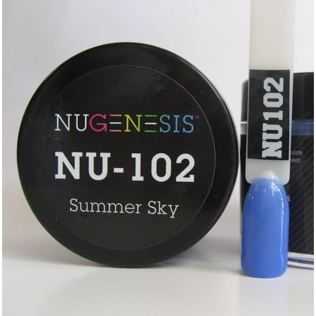 NUGENESIS Nail Color Dip Dipping Powder 1oz/jar - NU102 Summer Sky