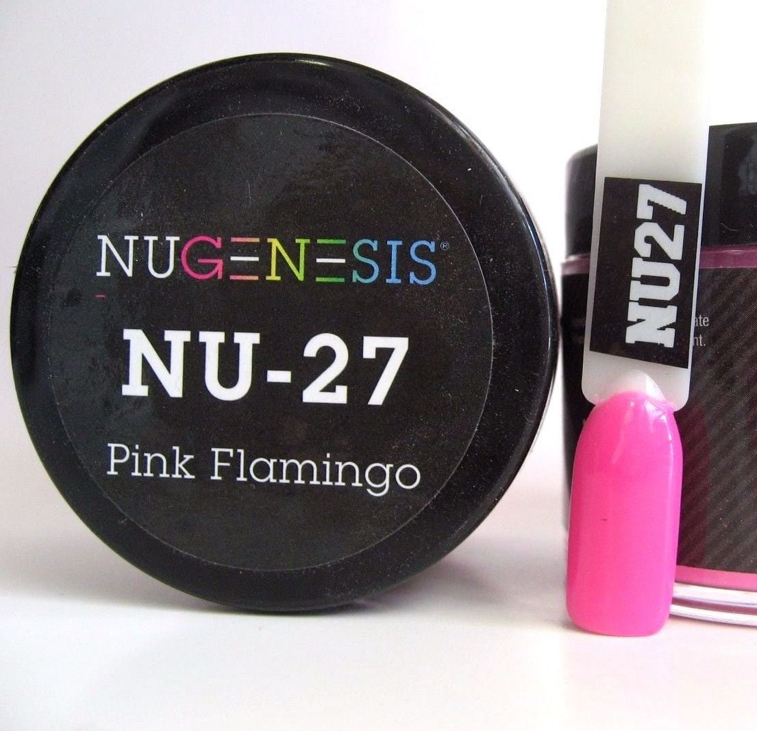 NUGENESIS Nail Color Dip Dipping Powder 1oz/jar - NU27 Pink Flamingo