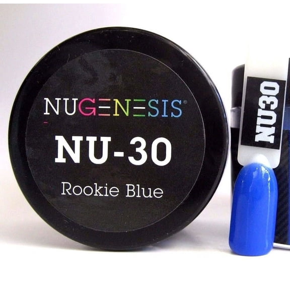 NUGENESIS Nail Color Dip Dipping Powder 1oz/jar - NU30 Rookie Blue