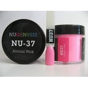 NUGENESIS Nail Color Dip Dipping Powder 1oz/jar - NU37 Atomic Pink
