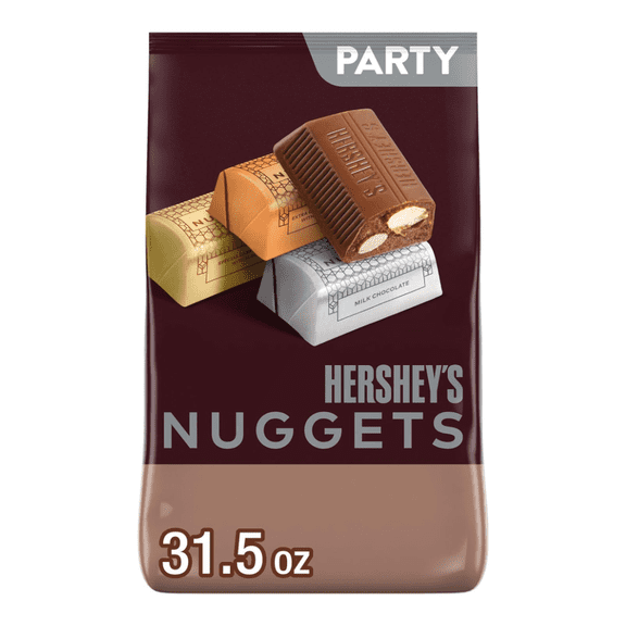 NUGGETS Assorted Chocolate Candy Party Bag Kosher and Gluten Free 1 Pack 31.5 oz
