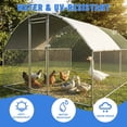 NUGRIART Extra Large Walk-In Chicken Coop, Spire-Shaped Chicken Run Pen ...