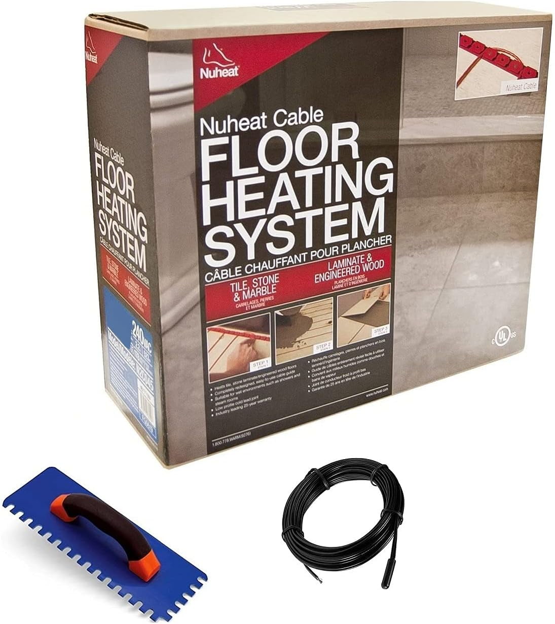 NUHEAT N2C160 Radiant Floor Heating Cable 240 Volt , 160 Square Feet