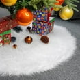 NUHOYA Christmas Tree Skirt, 35in Christmas Tree Plush Skirt, Christmas