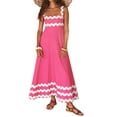 thumbnail image 1 of NUIDARAIO Women's Ric Rac Tank Dress A-Line Square Neck Backless Sleeveless Long Dress for Party Club, 1 of 6
