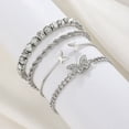 thumbnail image 1 of NUISISA 4pcs / 5pcs Multi-Layer Vintage Alloy Bracelets For Women Charms For Bracelets, 1 of 80
