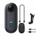 thumbnail image 1 of NUISK Mini Action Camera 4K, Wearable Magnetic Body Cam with 128GB SD Card, Hands-Free WiFi Camcorder for Vlogging and Outdoor Sports (Black), 1 of 9